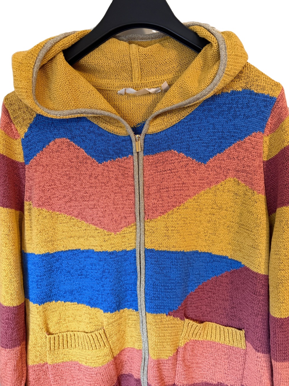Soft Surroundings - Women's Multi Color Knit Hoodie - Size Medium